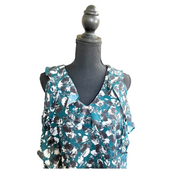 Parker Everglade Phlox Green Floral Blouse (NWT) - Picture 8 of 9